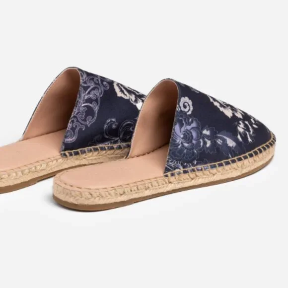 NEW JOHNNY WAS Olivia Mule Espadrille Flats olivia print for women 122tn - Picture 1 of 7